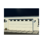 Garageport 2 til 6 meter i hvid model UU